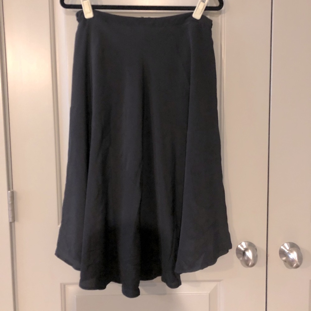 Yumi Kim Black 100% Silk Skirt